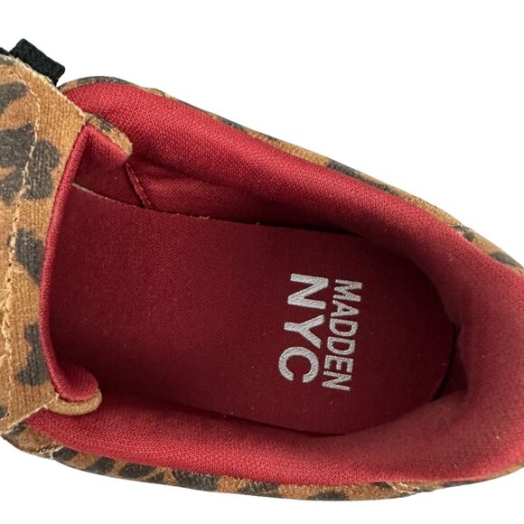 Madden NYC Women Leopard Print Sneakers Size 6 Lace Up Comfort Foam Insole - Picture 4 of 13